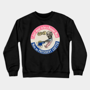 JIMMY CARTER ))(( Vintage Presidential Peanut Man Campaign Crewneck Sweatshirt